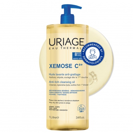 Uriage Xemose Почистващо успокояващо душ-олио 1 l
