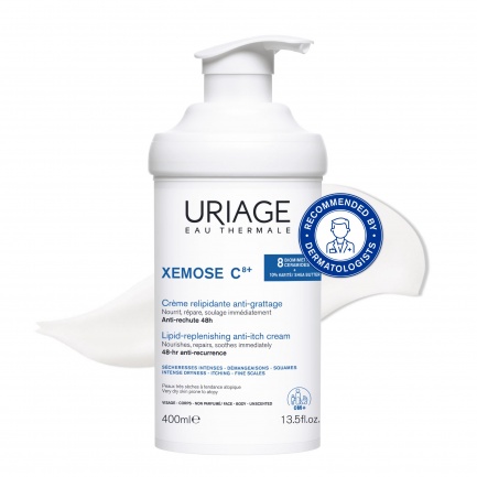 Uriage Xemose C8+ Липидовъзстановяващ успокояващ крем против сърбеж 400 ml