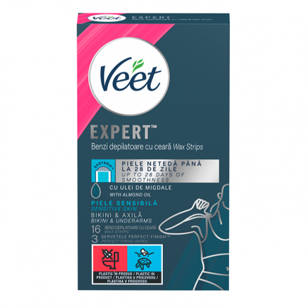 Veet епилиращи ленти за бикини зона и подмишници х20 бр 