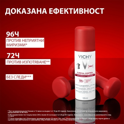 Vichy Clinical Control Антиперспирантен спрей против изпотяване 125 ml