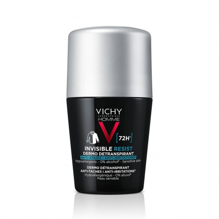 Vichy Homme Invisible Resist 72h Рол-он против петна и раздразнения 50 ml