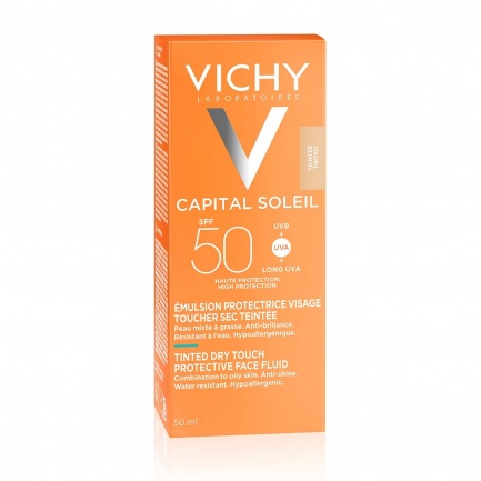 Vichy Capital Soleil BB Dry Touch SPF50 Тониран матиращ флуид за лице 50 ml