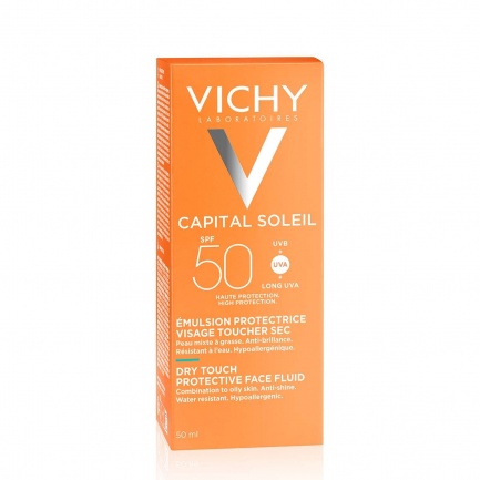 Vichy Capital Soleil Dry Touch SPF50 Матиращ флуид за лице 50 ml