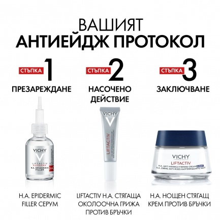 Vichy Liftactiv H.A. Нощен крем против бръчки 50 ml