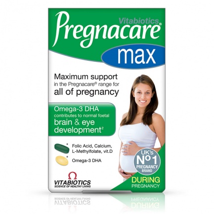 Vitabiotics Прегнакеър Макс Мултивитамини + Омега 3 Максимална подкрепа за бременни и кърмещи жени х56 таблетки + 28 капсули 
