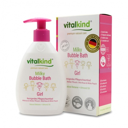 VitalKind Пяна за вана Мляко - момичета 200 ml