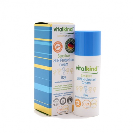 VitalKind Слънцезащитен крем Сензитив - момчета 50 ml