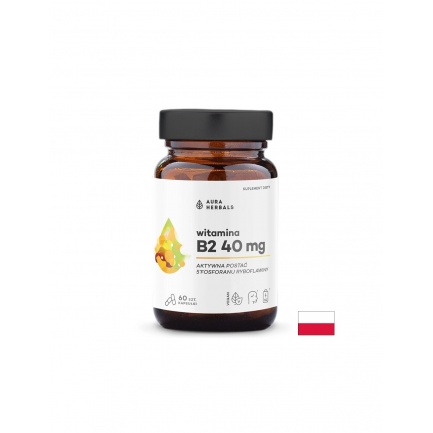 Витамин B2 – Енергия, здрава кожа и спокойна нервна система, 40 mg, 60 капсули