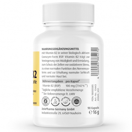 Витамин Б2 / Vitamin B2 Forte – ZeinPharma (90 капс)