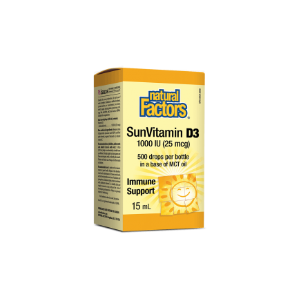 Vitamin D3/ Витамин D3 1000 IU x 15 ml / 500 дози Natural Factors