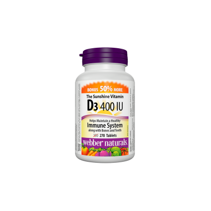 Vitamin D3 / Витамин D3, 400 IU, 270 таблетки