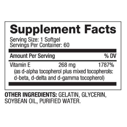 Vitamin E 400 IU / 268 mg