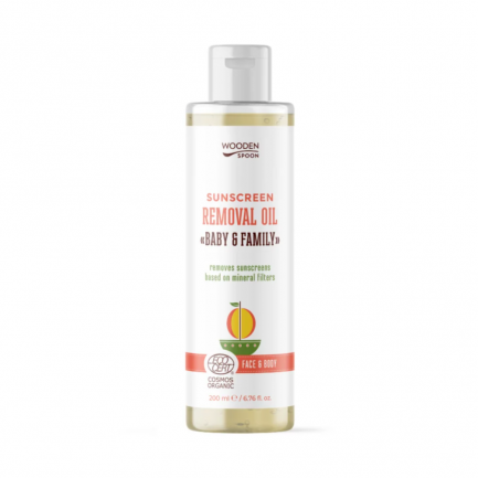 Wooden Spoon Mango Baby & Family Измивно за Минерална слънцезащита 200 ml