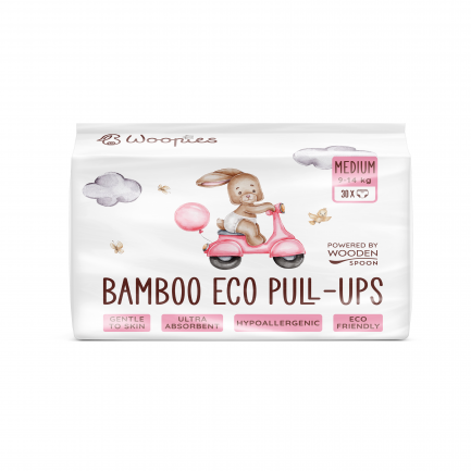 Wooden Spoon Woopies Биоразградими Гащички Средни (9-14 kg) x30 броя