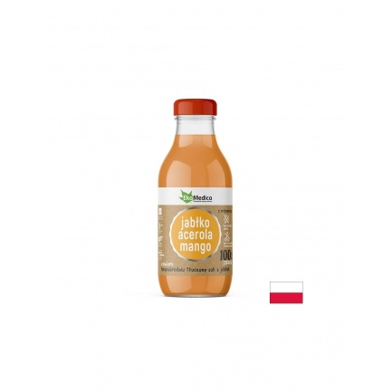Ябълка + Ацерола + Манго – Силен имунитет и тонус, сок 300 ml